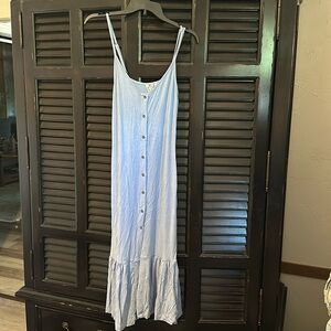 Blue Button Down Sundress - Roxy
